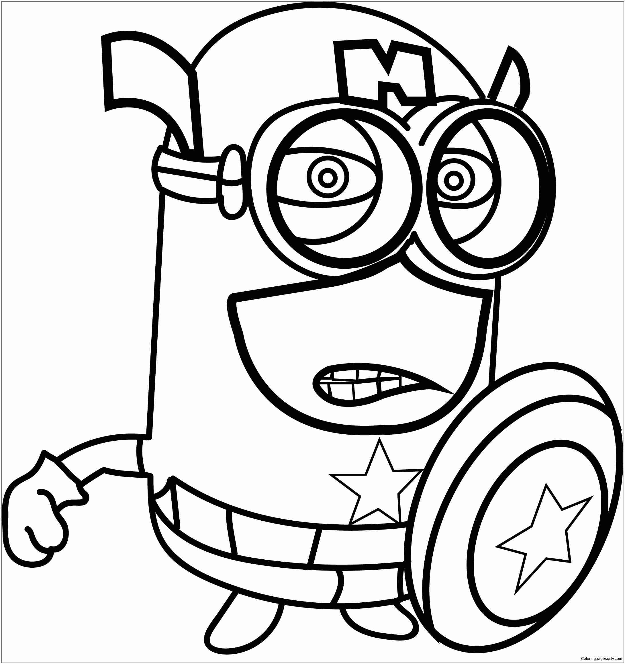 Purple Minion Coloring Page At GetColorings Free Printable Colorings Pages To Print And Color
