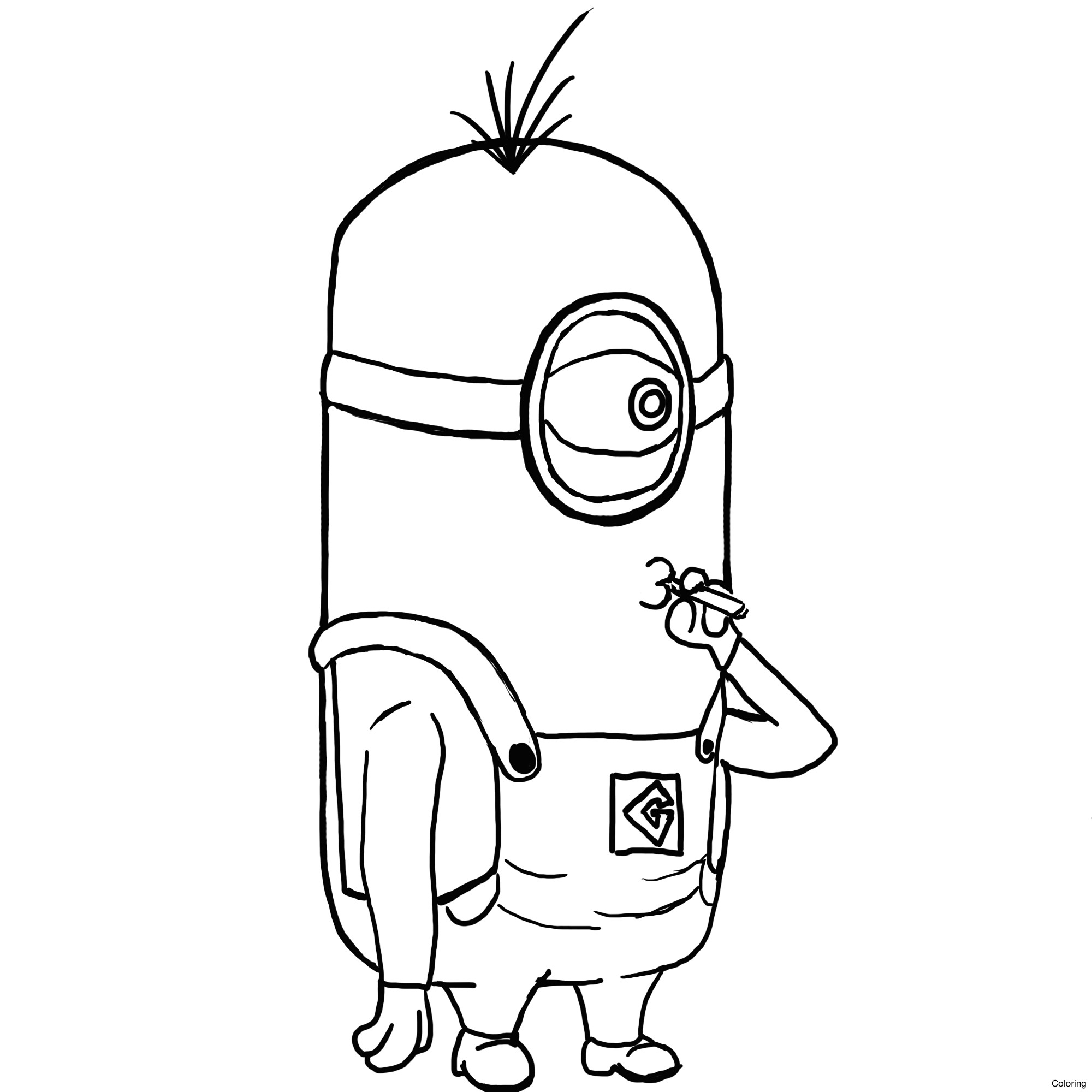 Purple Minion Coloring Page At GetColorings Free Printable Colorings Pages To Print And Color