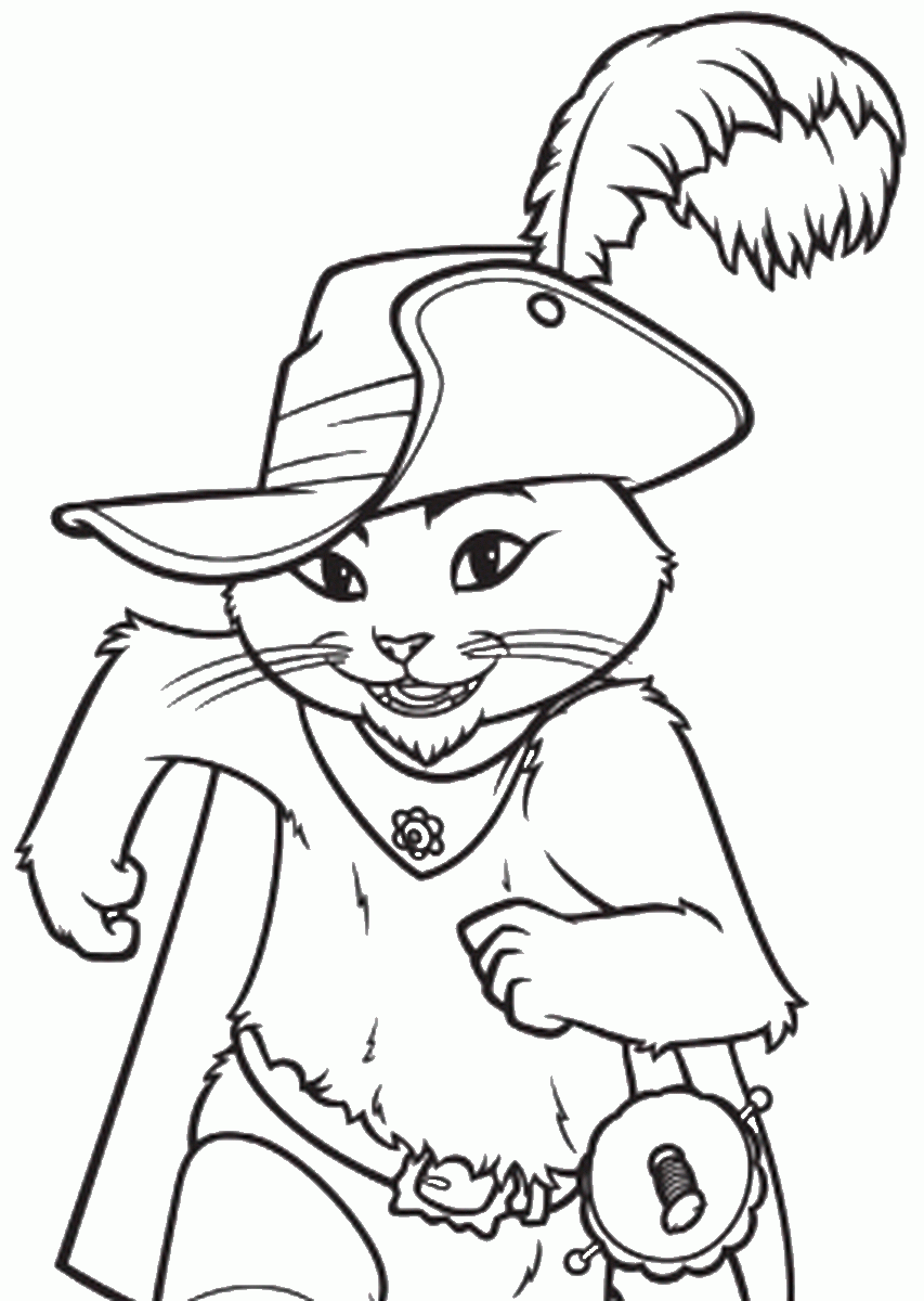 Puss In Boots Coloring Pages
