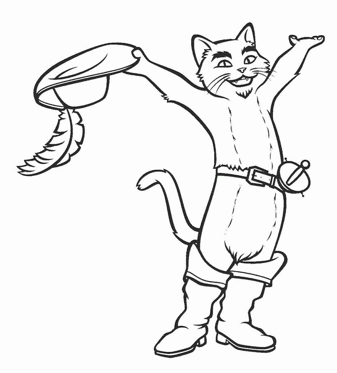 Puss In Boots Coloring Pages