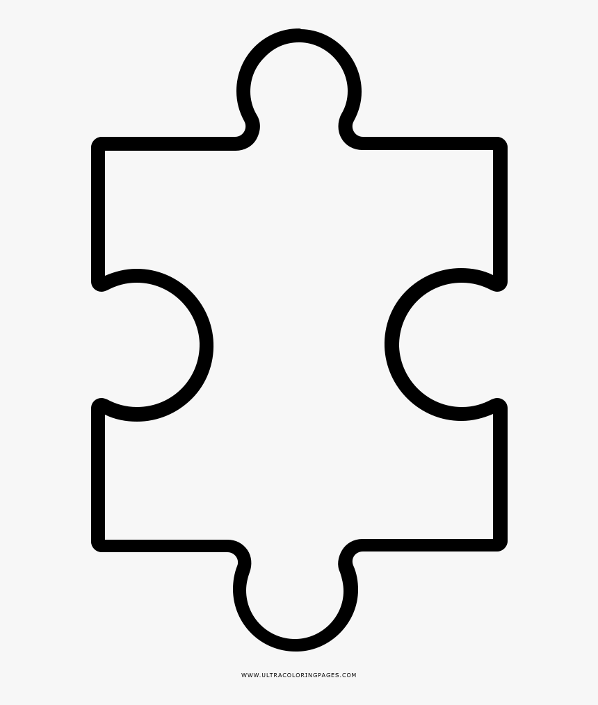 Puzzle Piece Coloring Page
