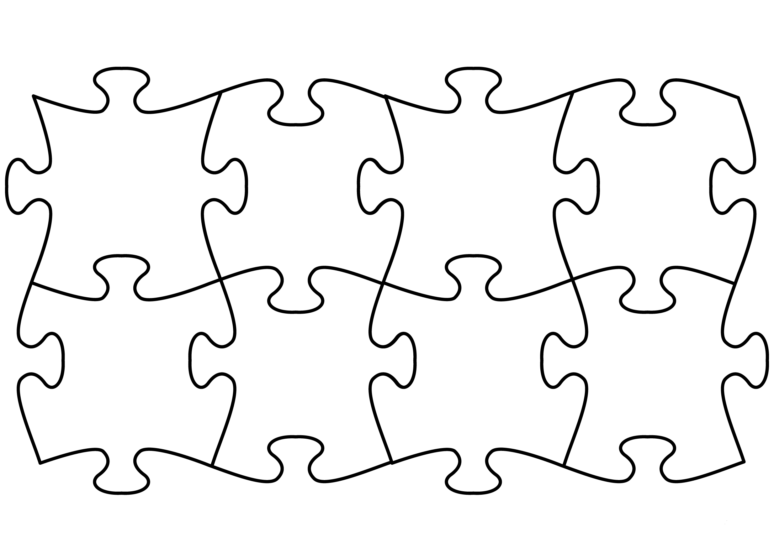 Puzzle Pieces Coloring Page ColouringPages