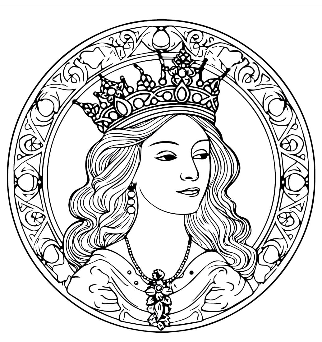 Queen Image Coloring Page Download Print Or Color Online For Free