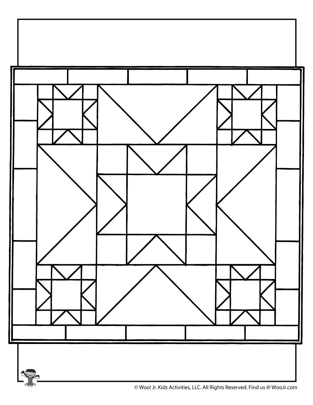 Quilt Coloring Page Woo Jr Kids Activities Children S Publishing