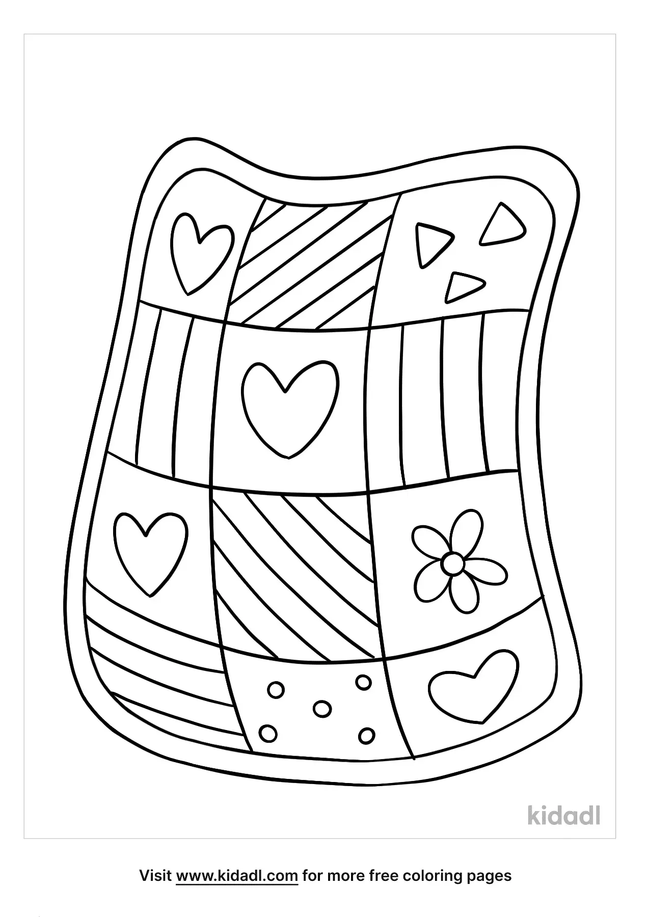 Quilt Coloring Pages Preschool