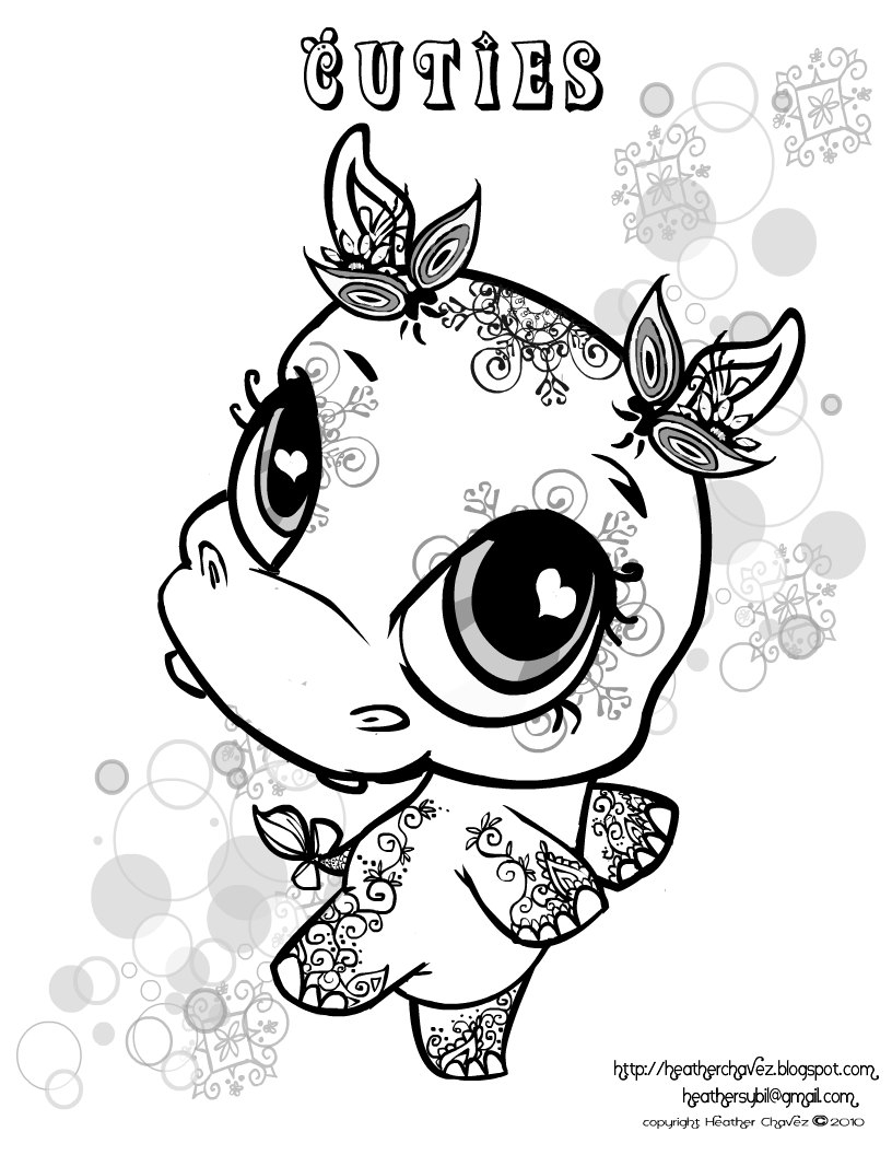 Quirky Artist Loft Cuties Free Animal Coloring Pages