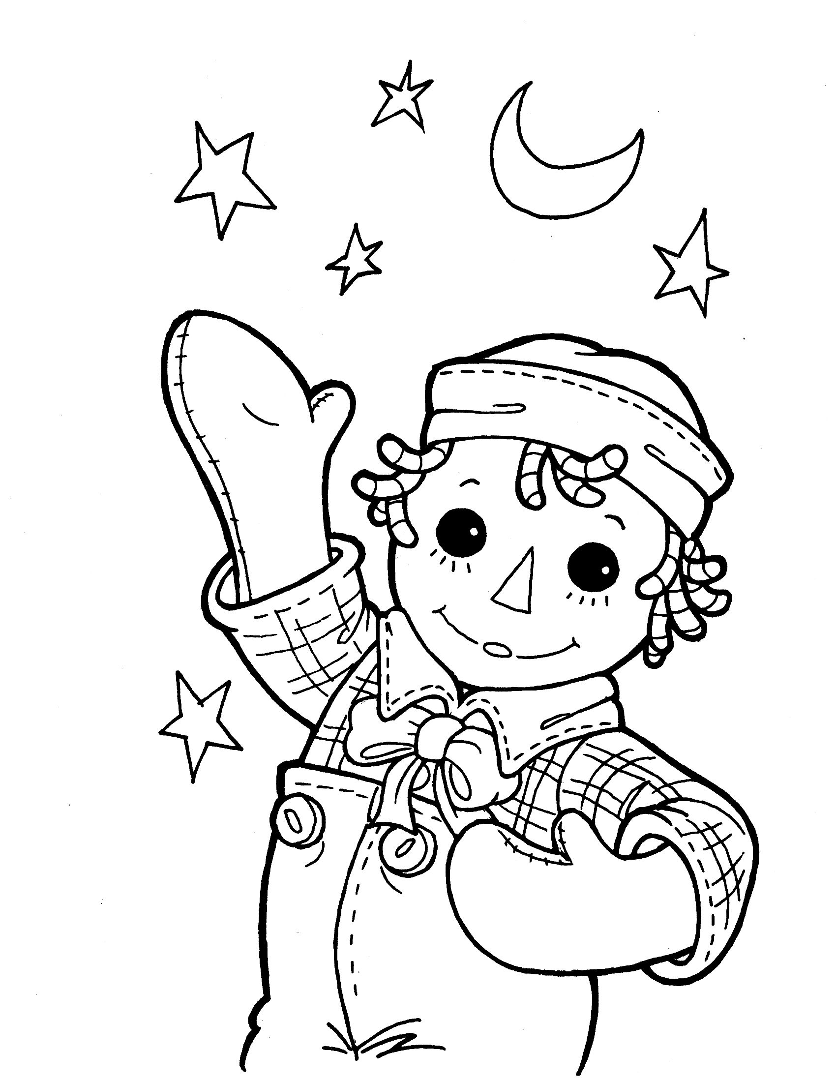 Raggedy Ann Coloring Pages