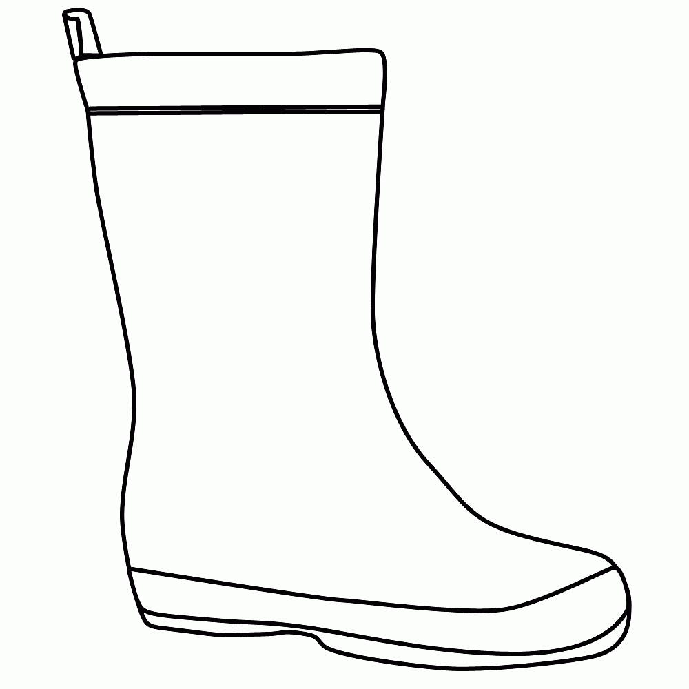 Rain Boots Coloring Page Coloring Home