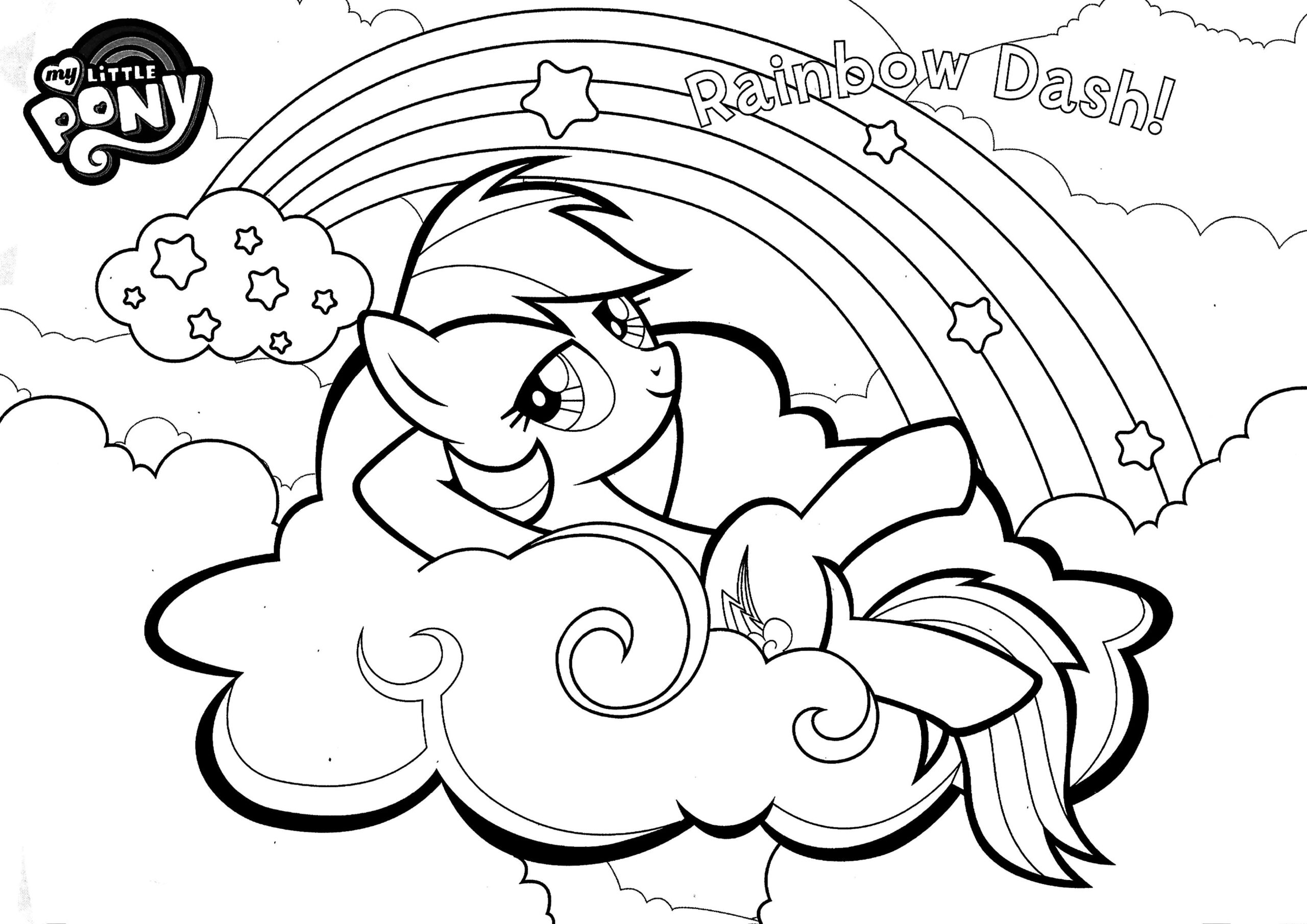 Rainbow Dash Coloring Page My Little Pony Rainbow Dash Colouring Pages Coloring Pages