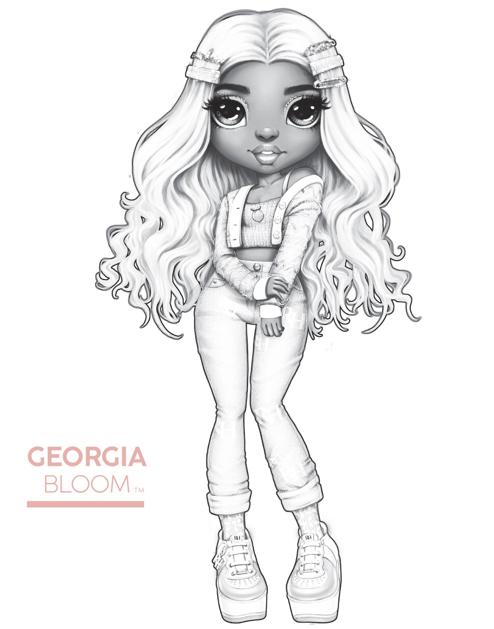 Rainbow High Coloring Pages