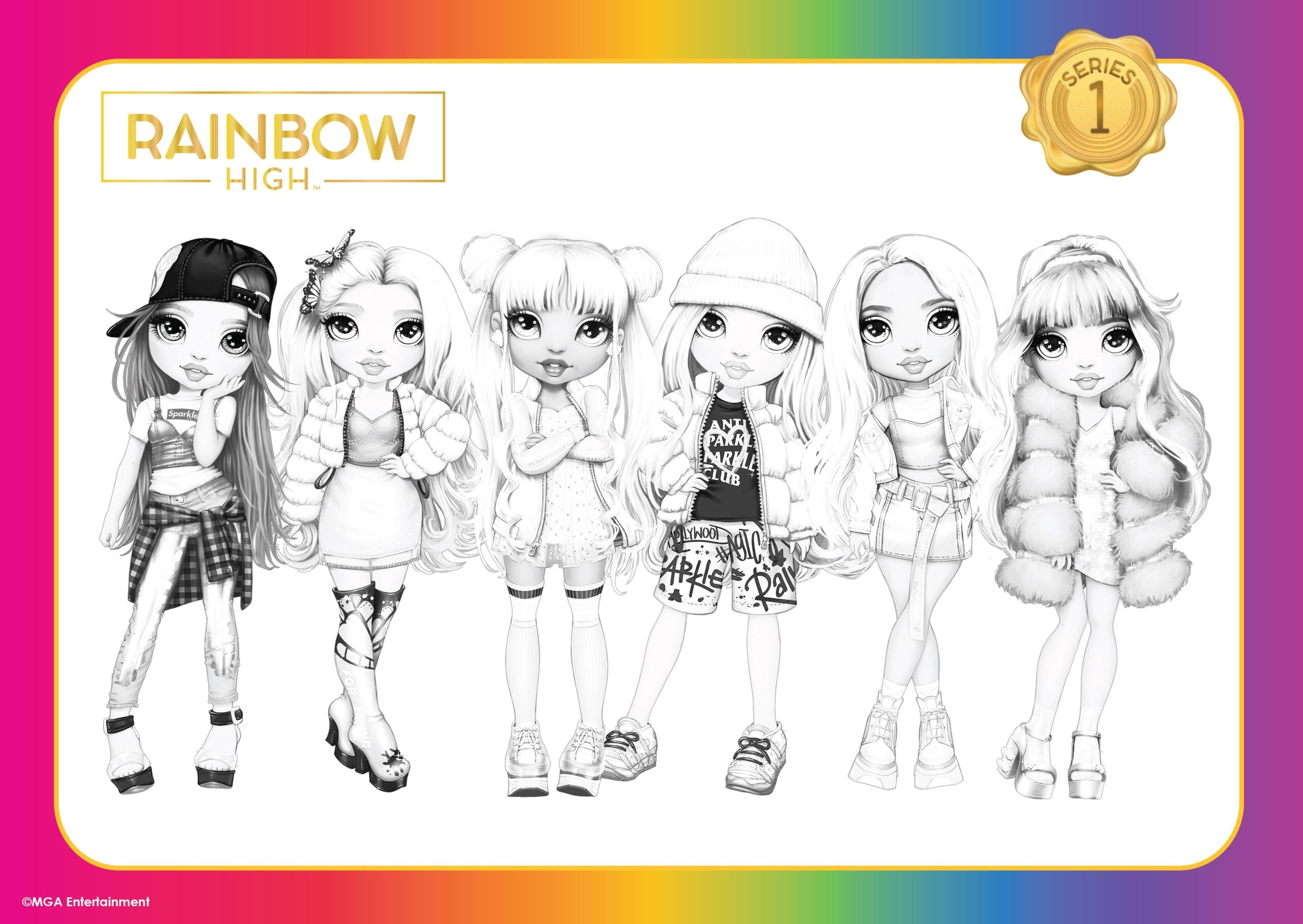 Rainbow High Coloring Sheet Coloring Pages My Little Pony Coloring Cute Coloring Pages
