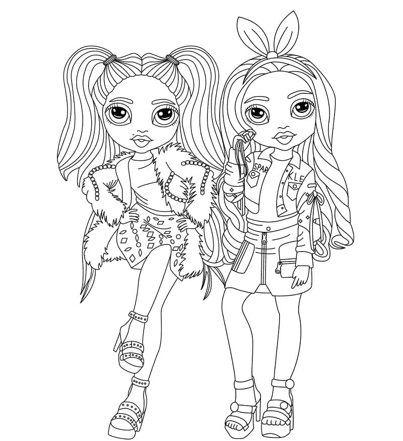 Rainbow High Printable Coloring Pages