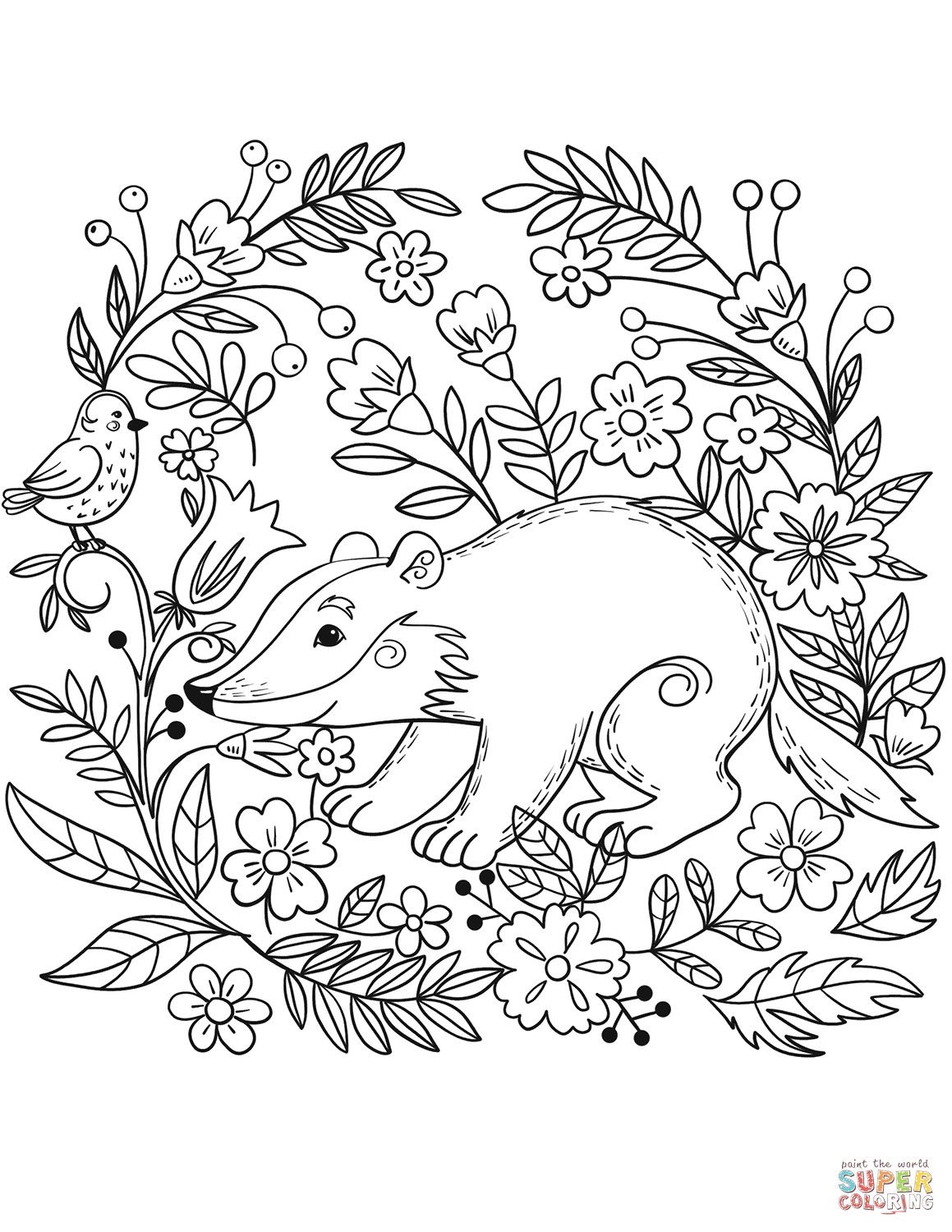 Forest Animal Coloring Pages