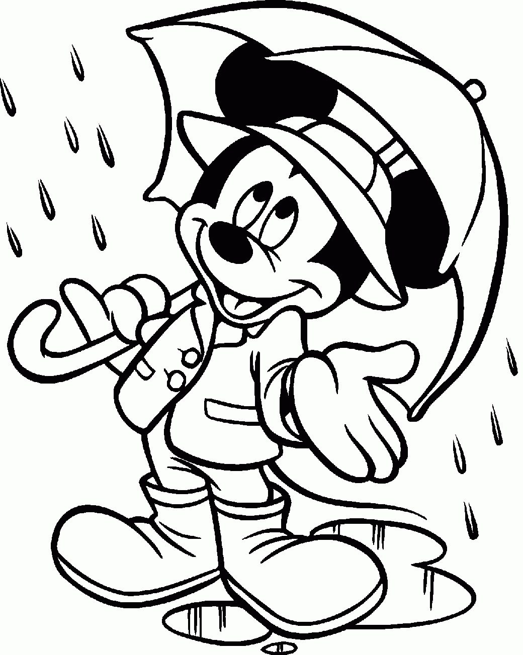 Rainy Day Coloring Pages Free Coloring Home