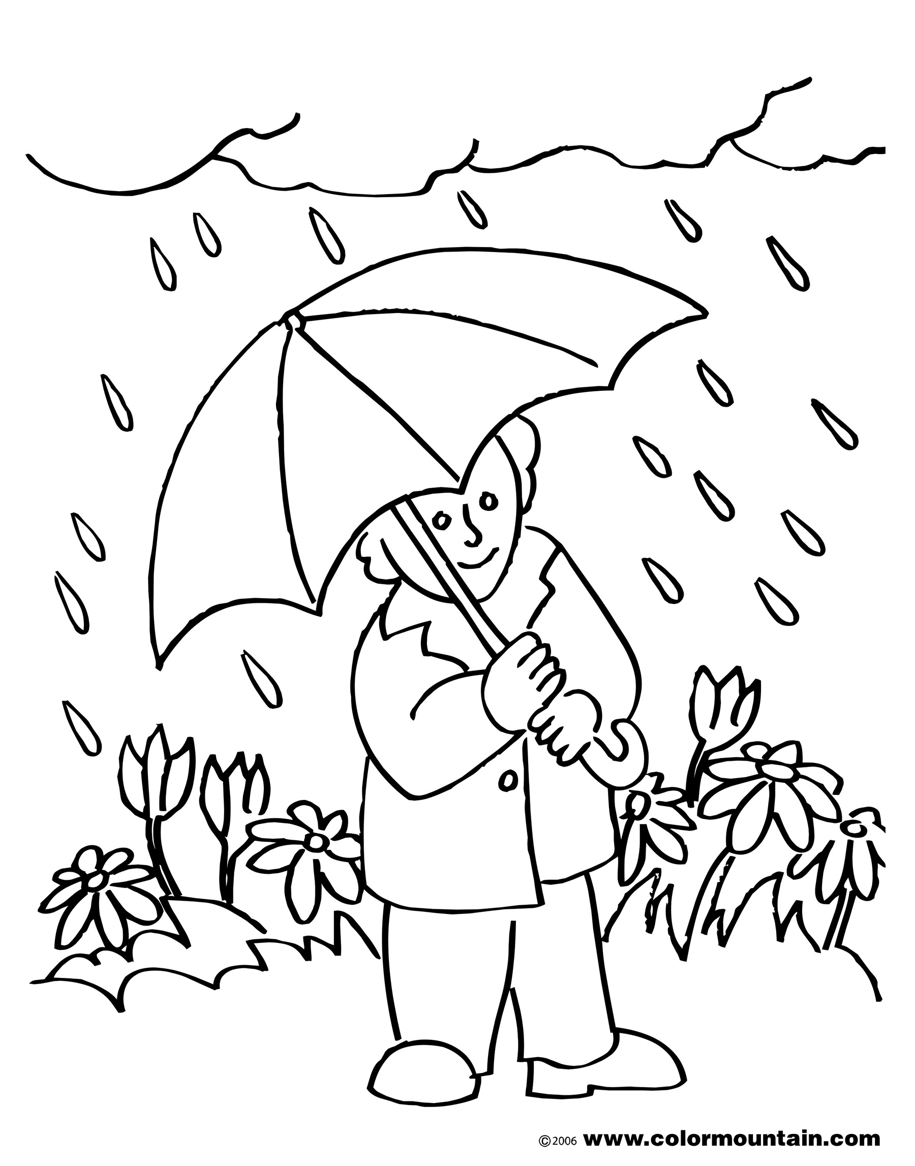 Rainy Day Coloring Pages To Download And Print For Free