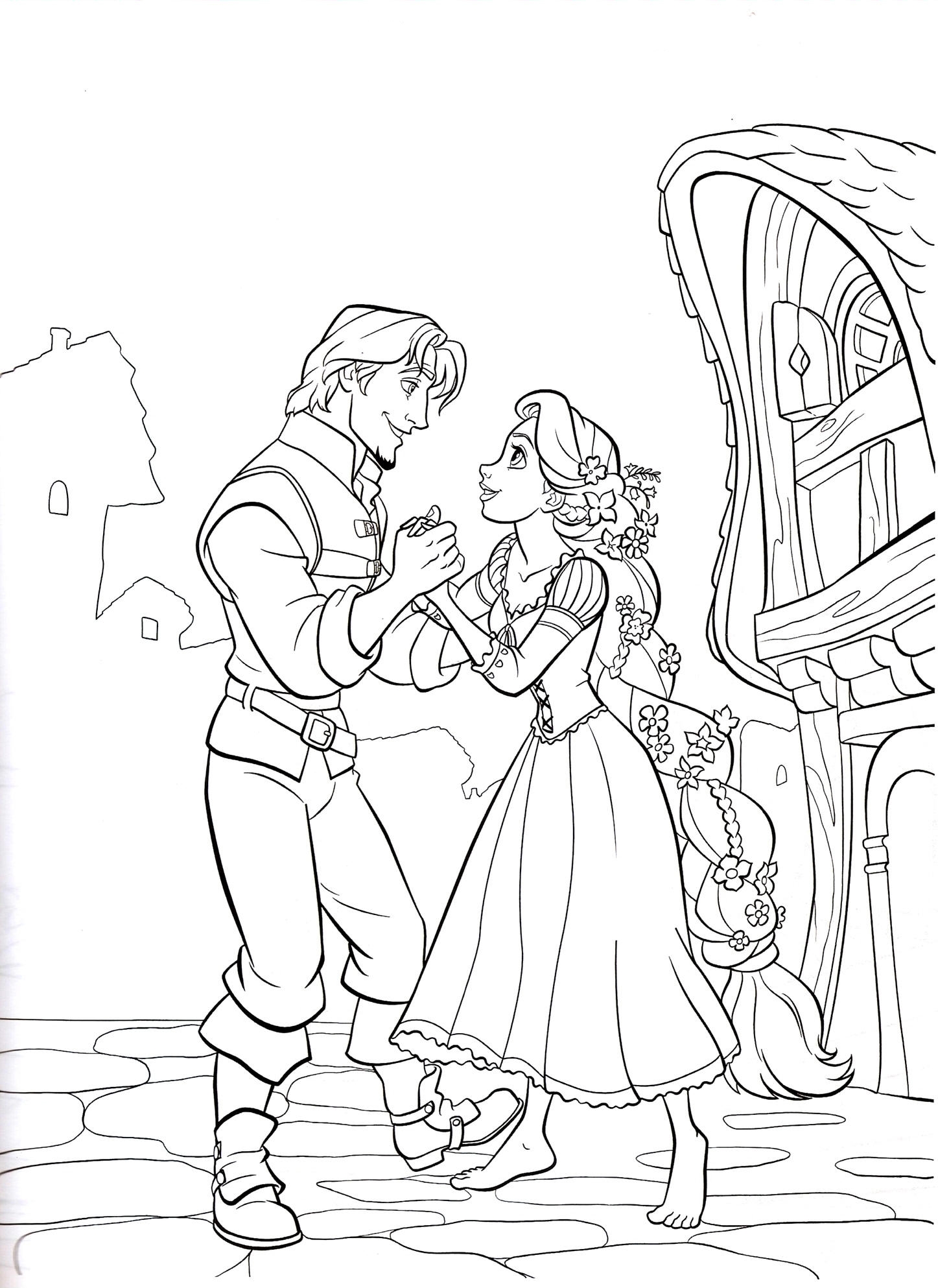 Rapunzel Tangled Coloring Pages