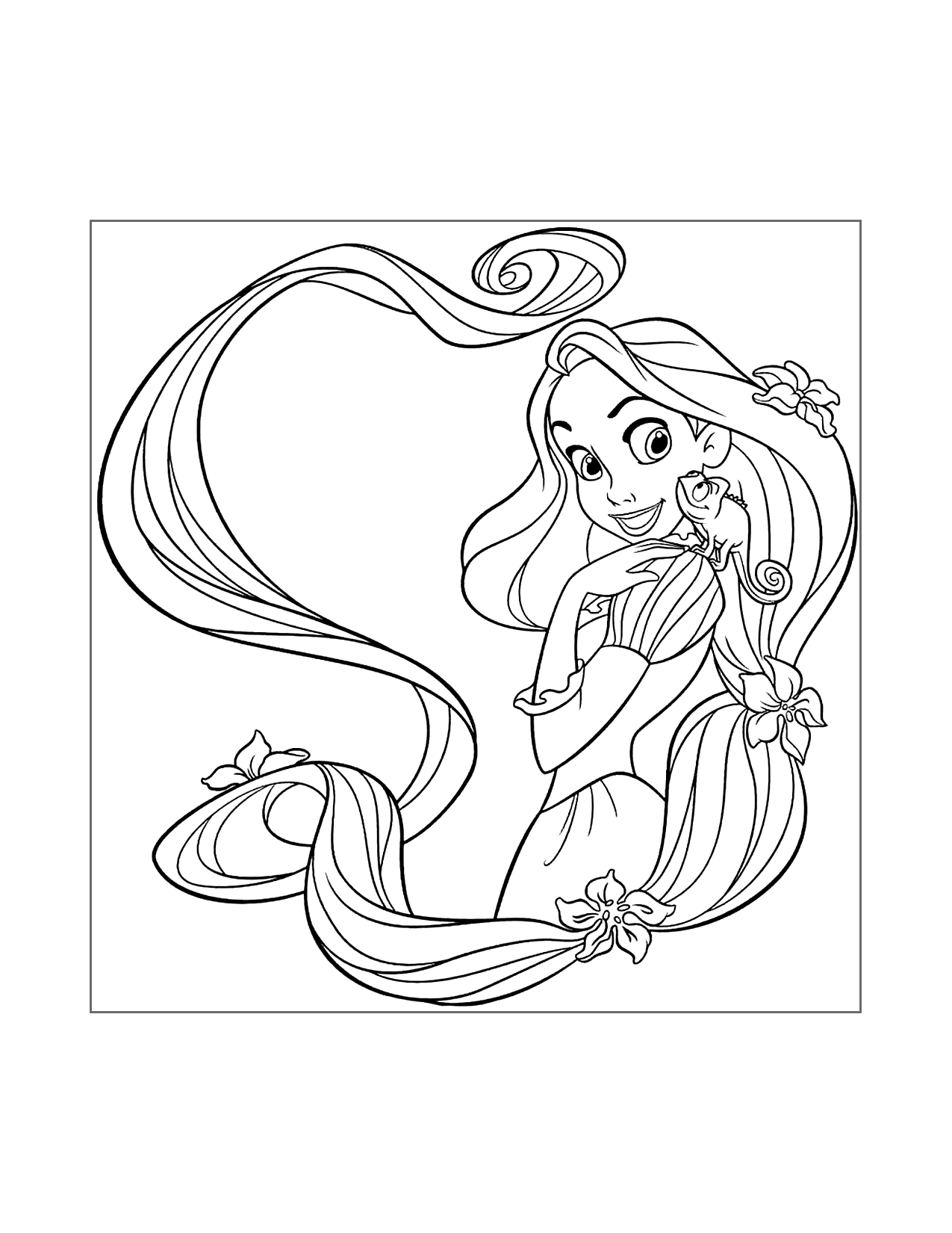 Rapunzel Coloring Pages Printable Coloring Pages