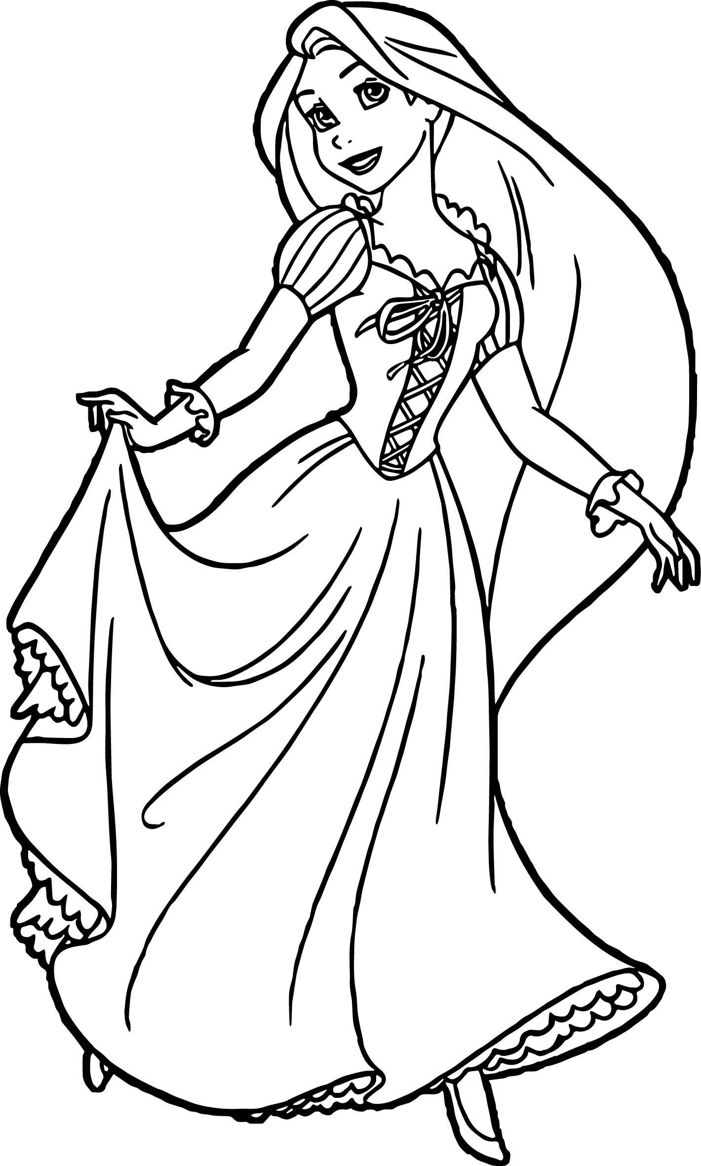 Rapunzel Disney Coloring Pages