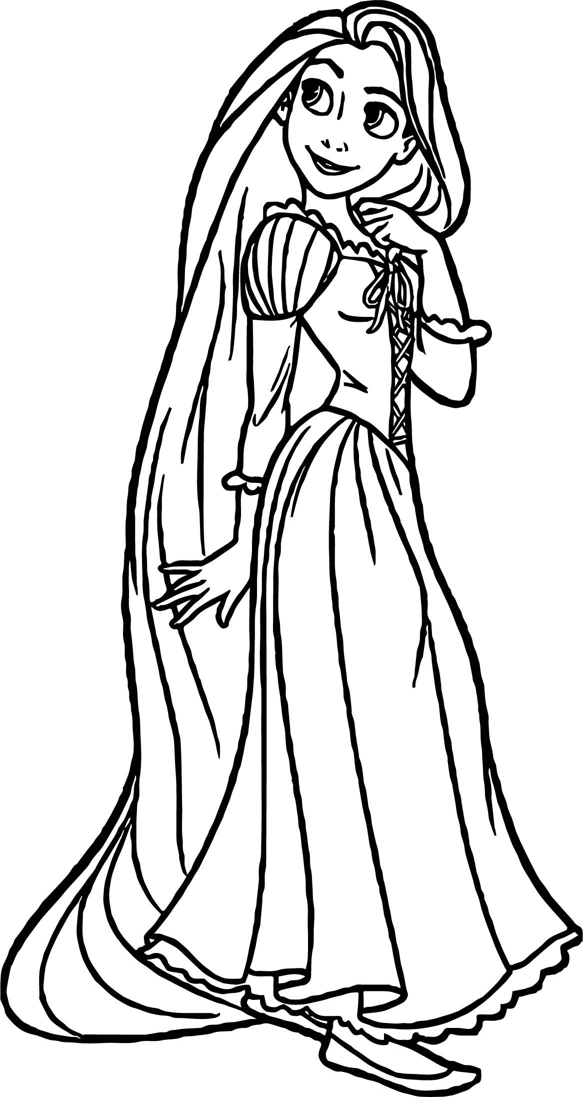 Rapunzel And Flynn Coloring Pages