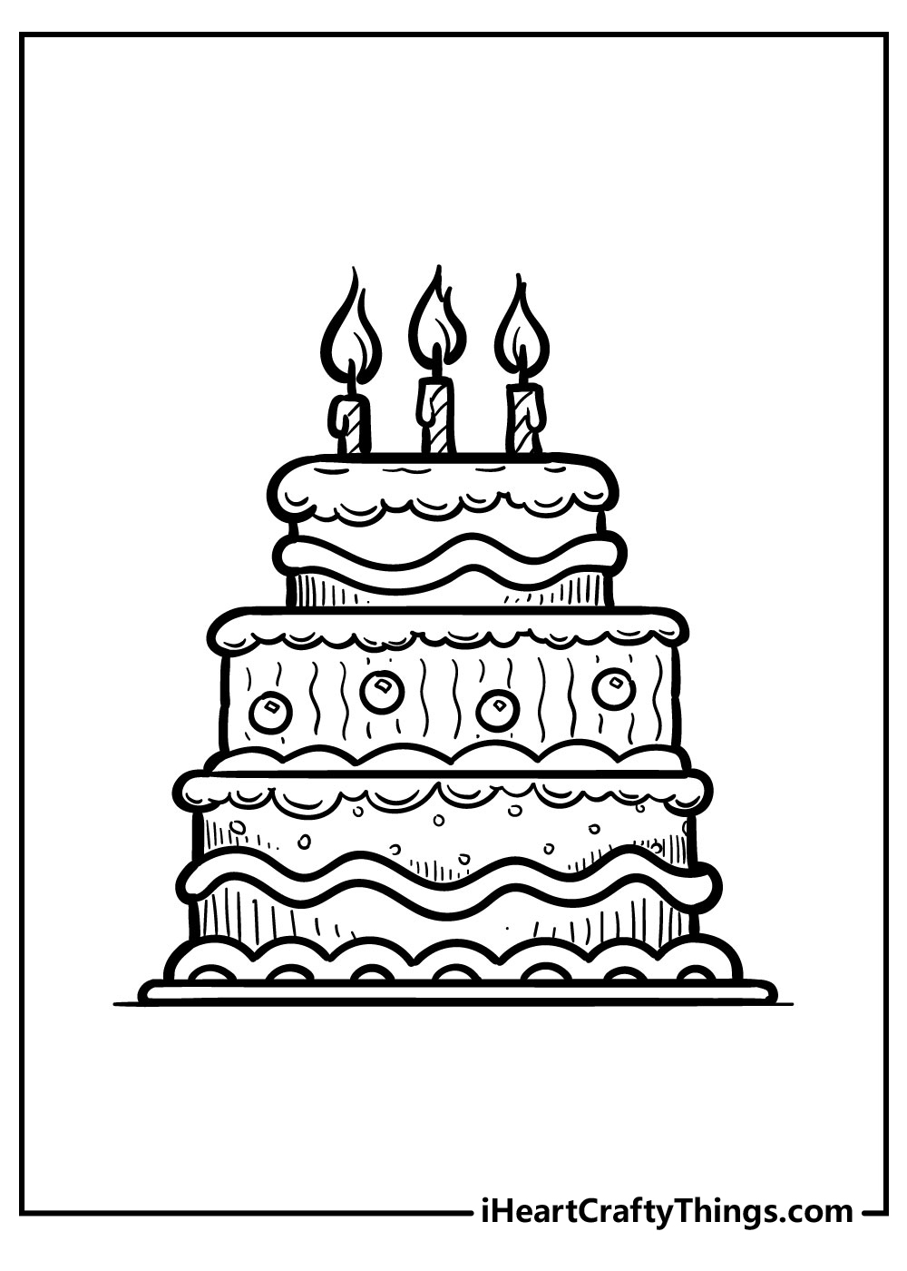 Raspberry Torte Coloring Pages