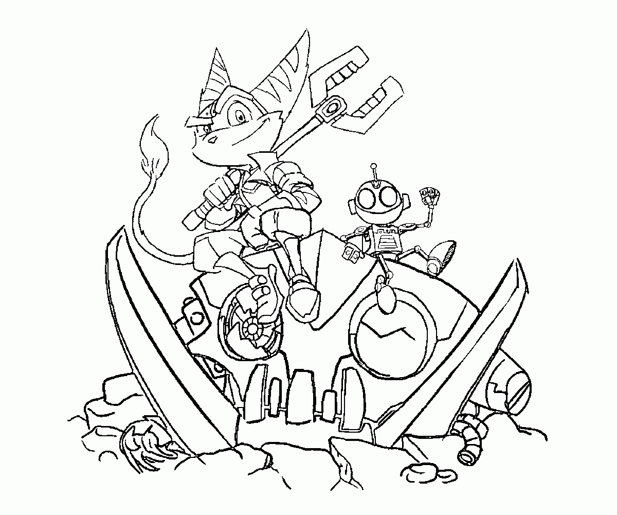 Ratchet And Clank 10 Top Coloring Pages Yumiko Fujiwara