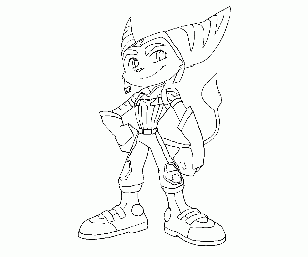 Ratchet And Clank Coloring Pages Coloring Home