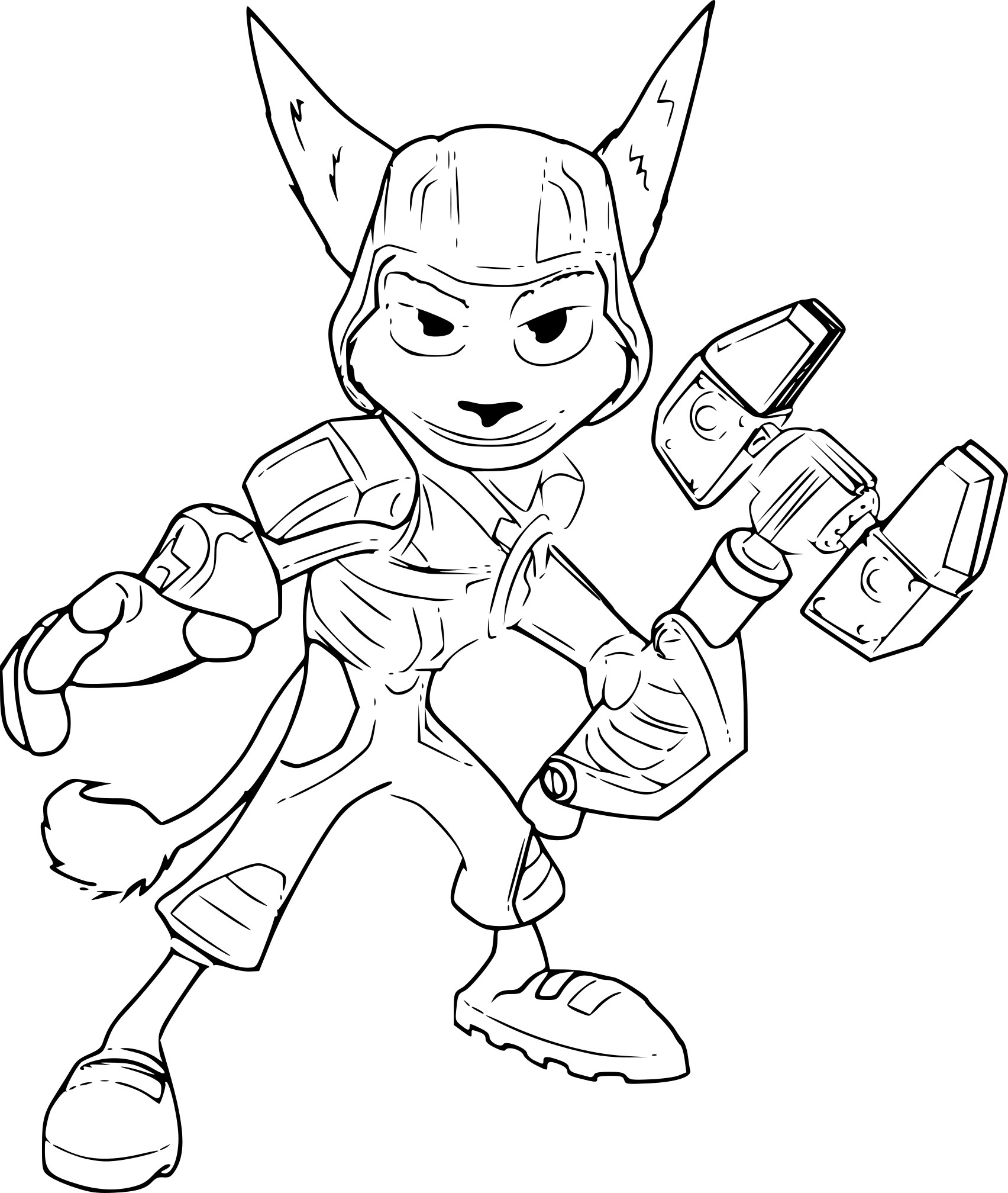Ratchet And Clank Coloring Pages Coloring Pages