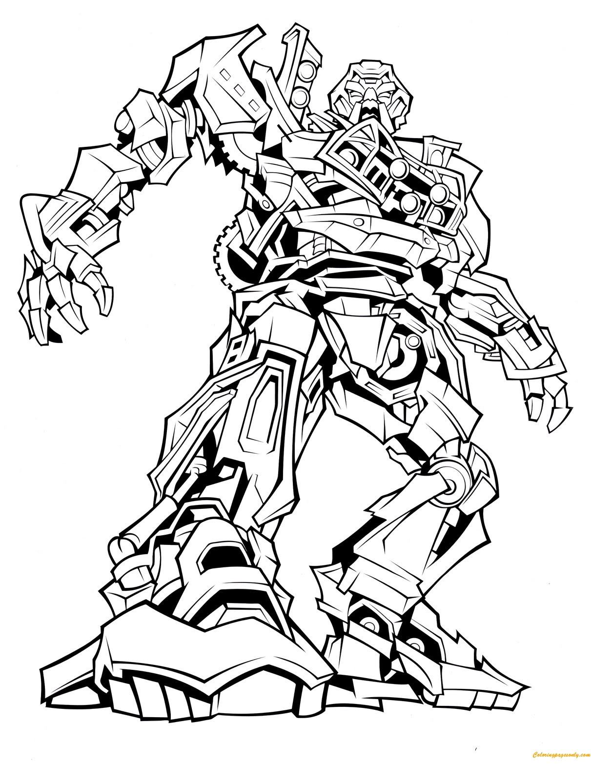 Ratchet From Transformers Coloring Page Free Printable Coloring Pages
