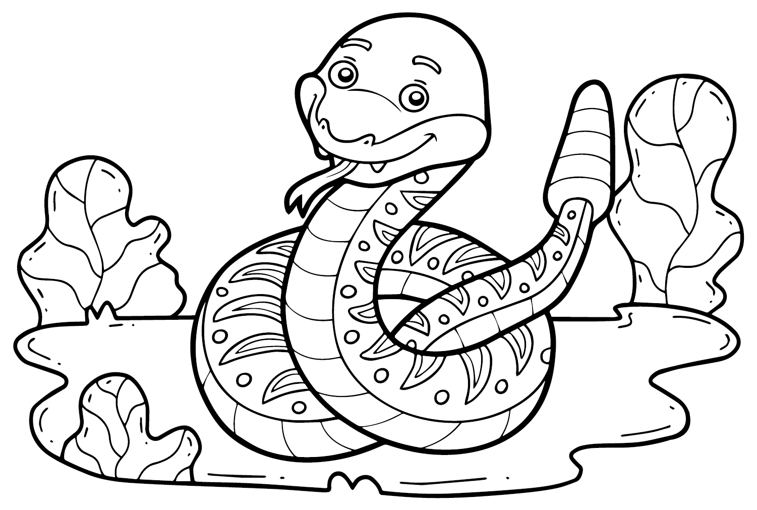Rattlesnake Coloring Page