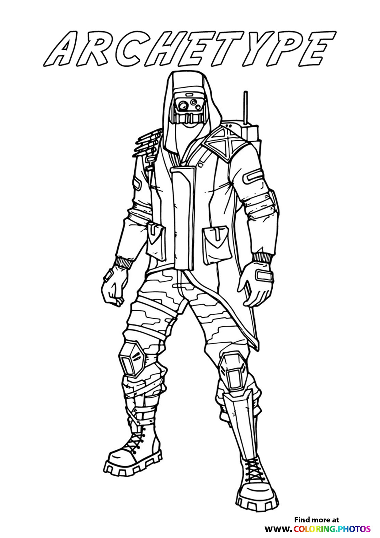 Raven Fortnite Coloring Page