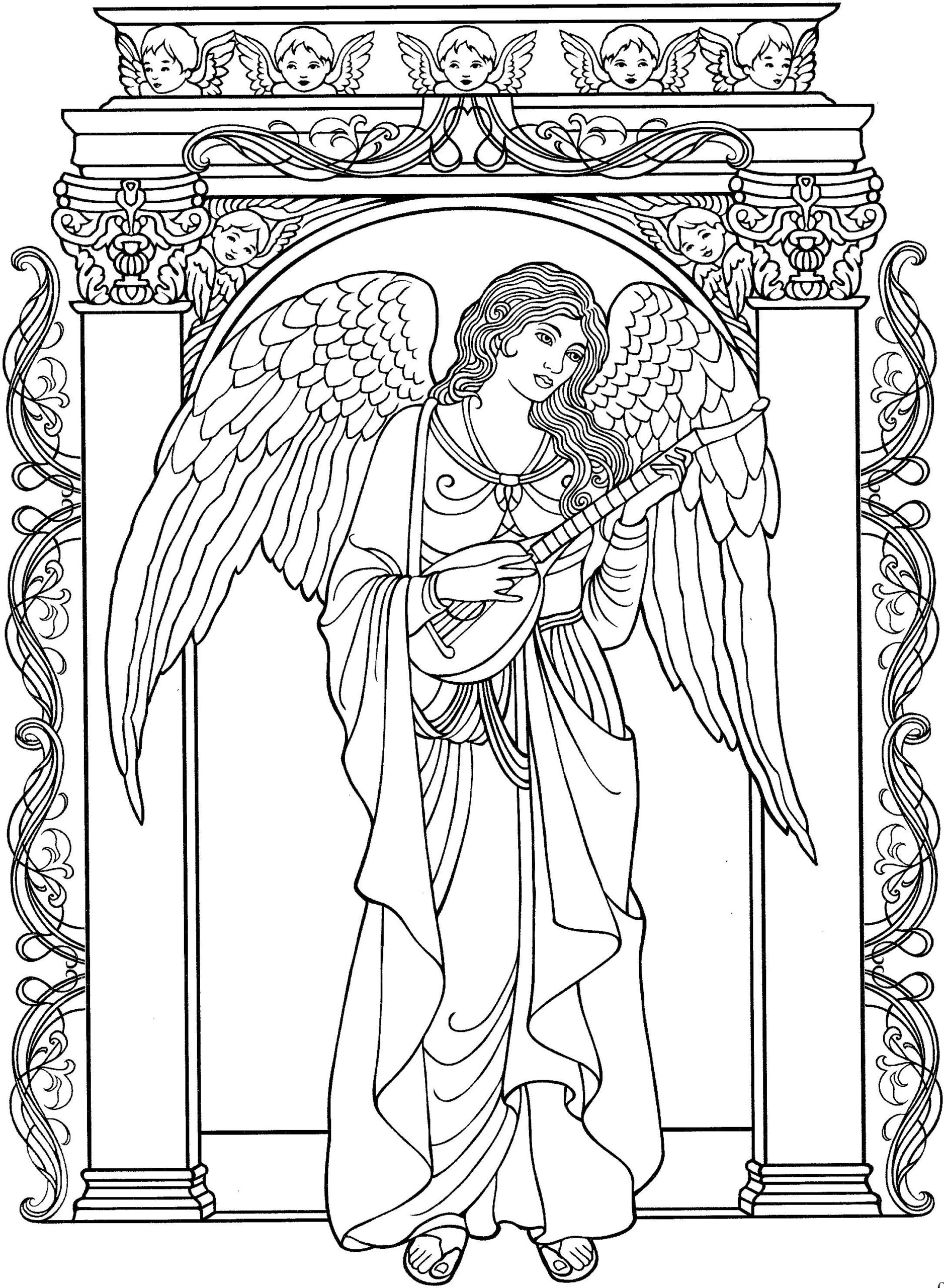 Realistic Angel Coloring Pages At GetColorings Free Printable Colorings Pages To Print And