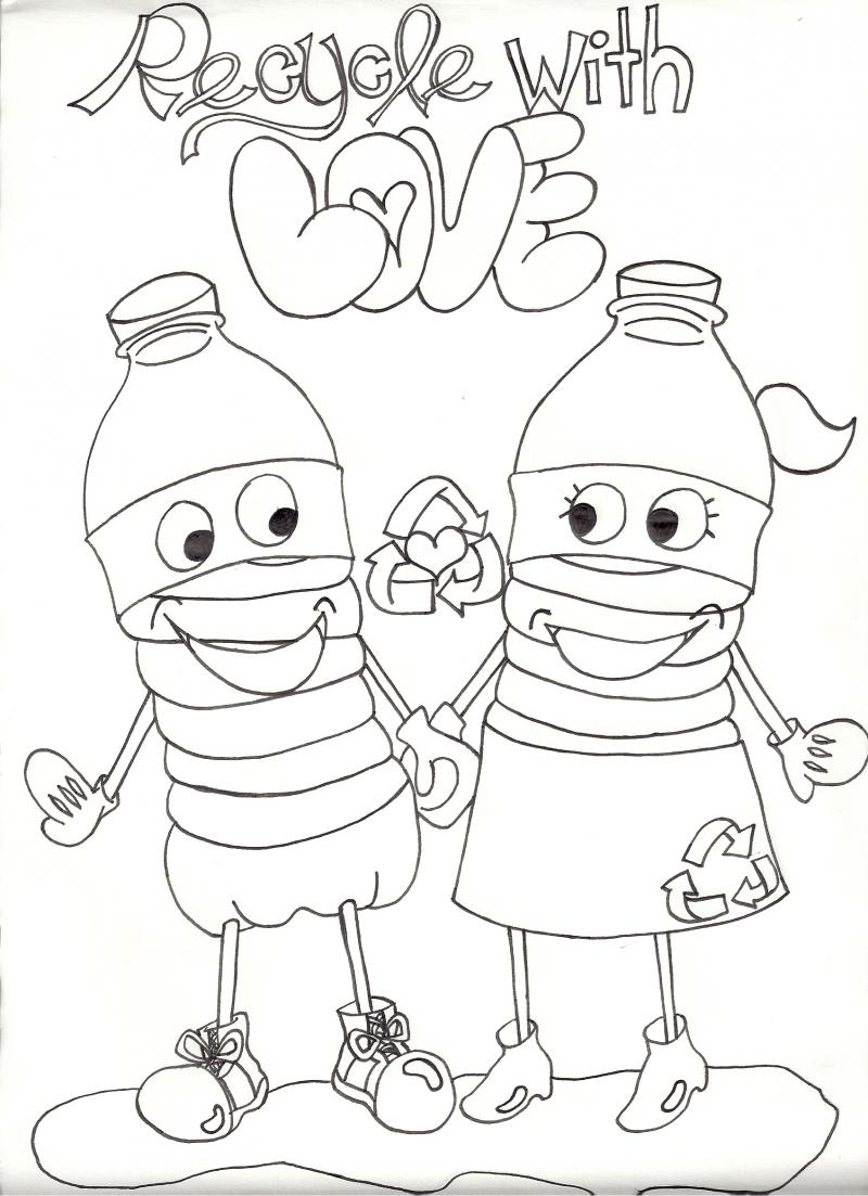 Recycle Coloring Pages Cliparts Co