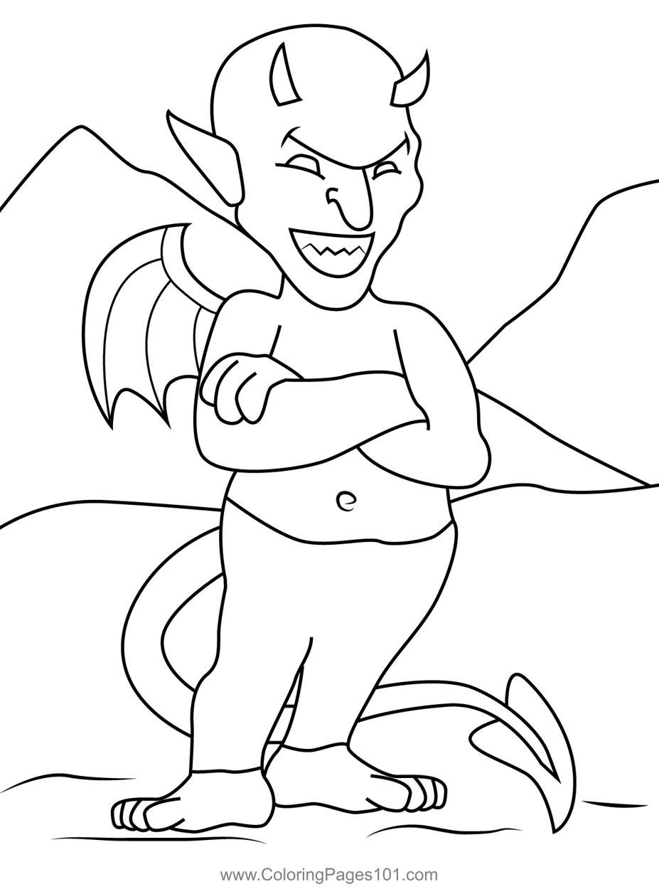 Red Devil Coloring Pages