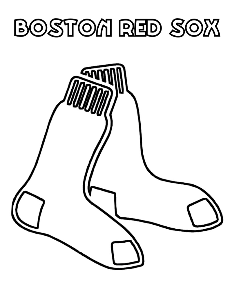 Red Sox Coloring Pages Printable K5 Worksheets