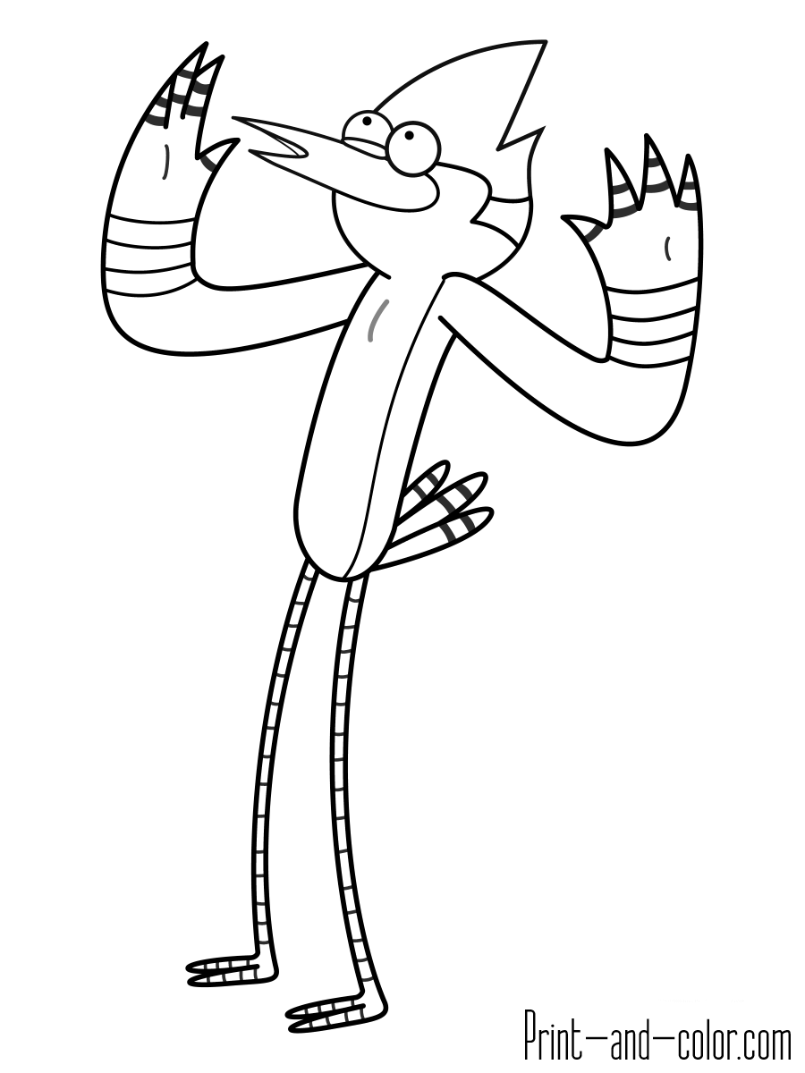 Regular Show Coloring Pages