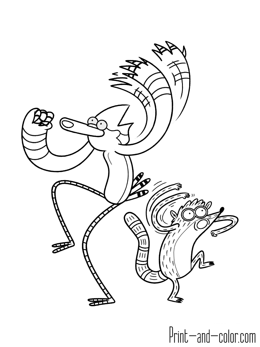 Regular Show Coloring Pages Print And Color