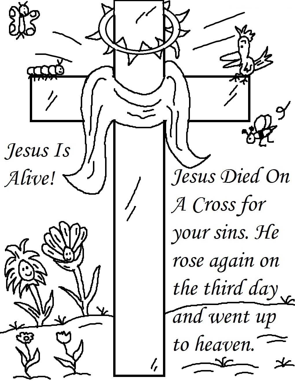 Easter Coloring Pages Religious