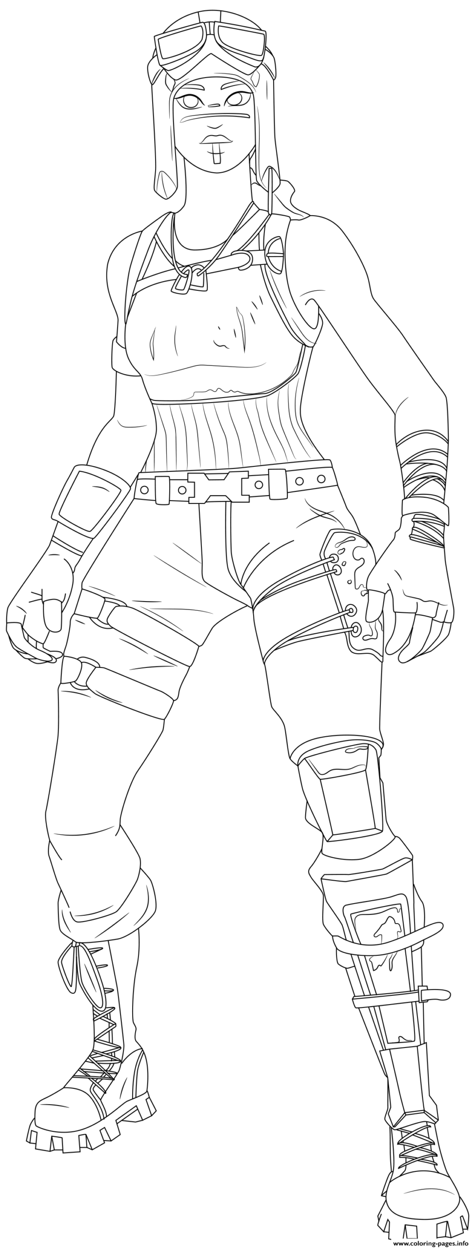 Fortnite Renegade Raider Coloring Pages
