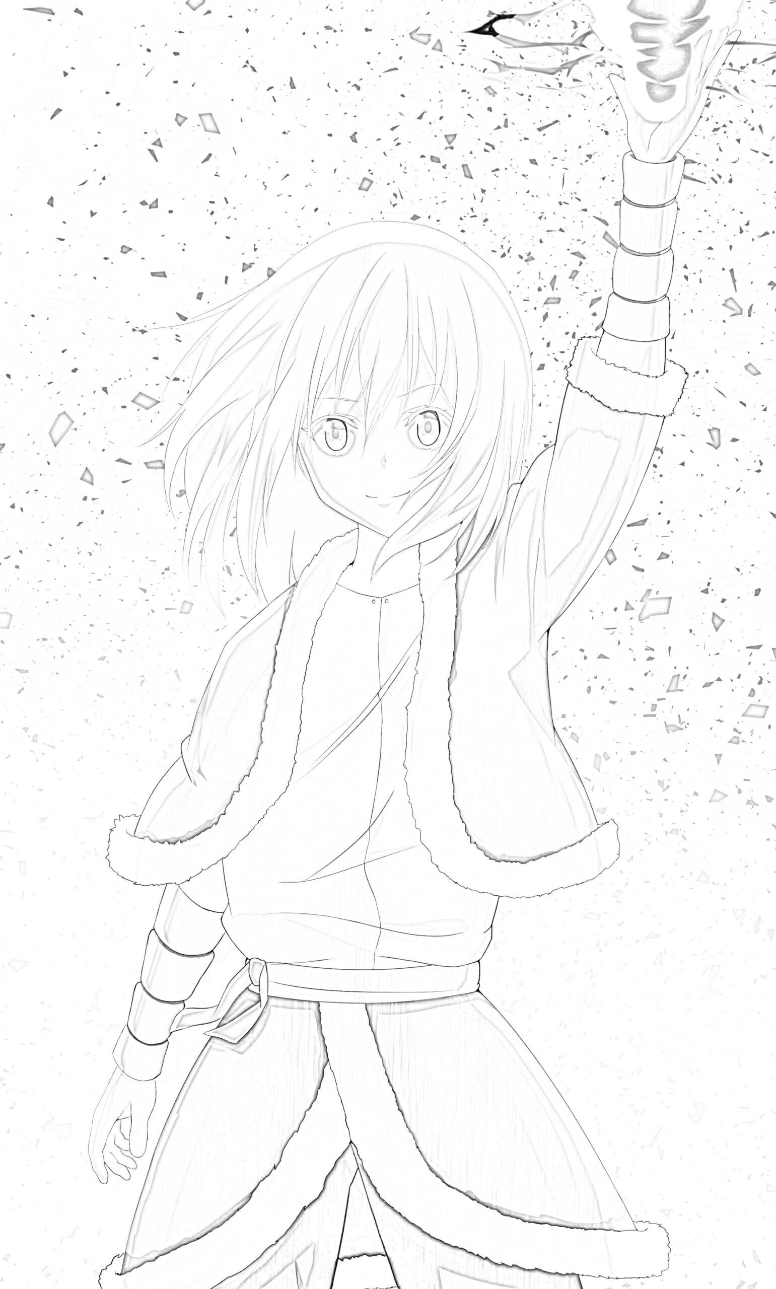 Riumu Tempest Coloring Page Anime Coloring Pages