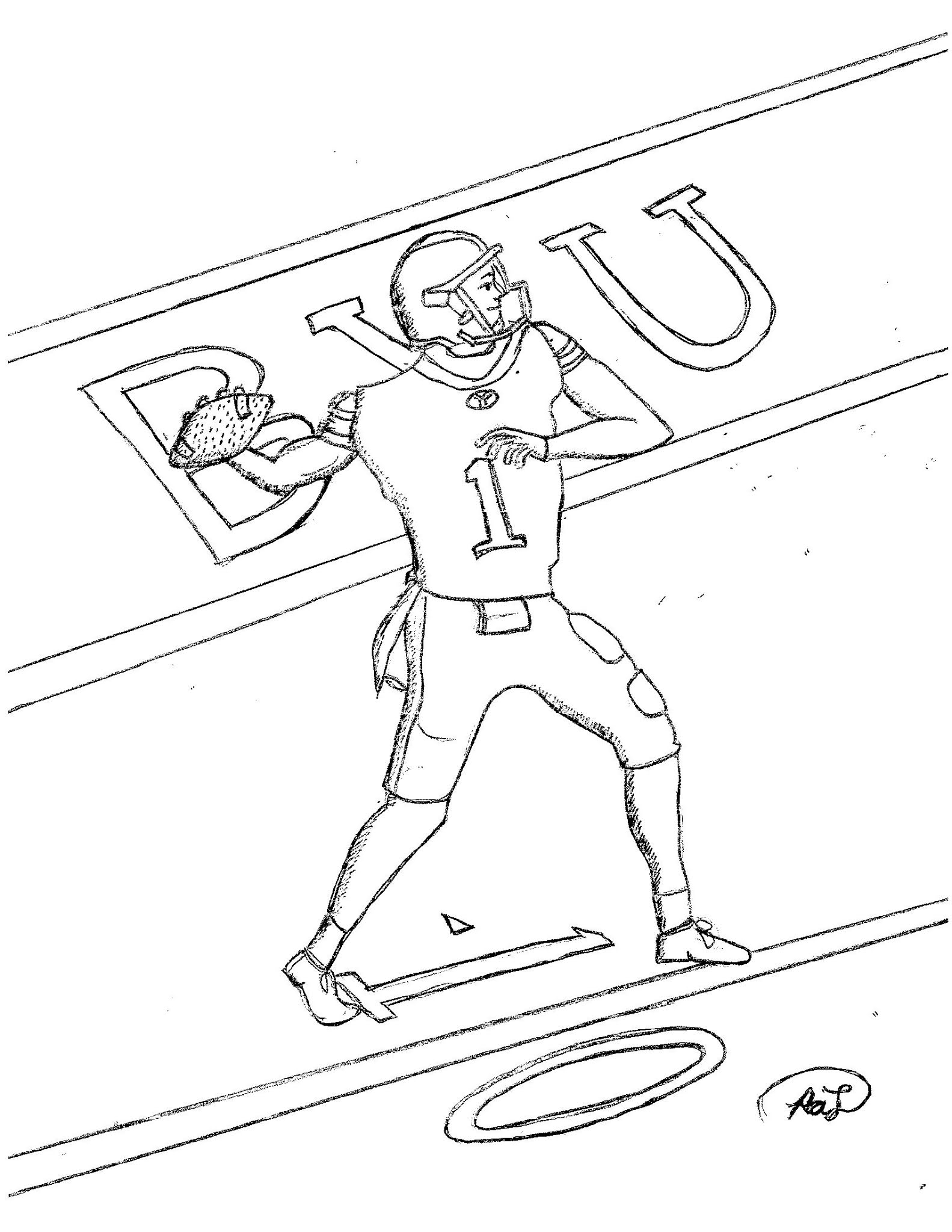 Robin S Great Coloring Pages Zach Wilson Of BYU Coloring Page