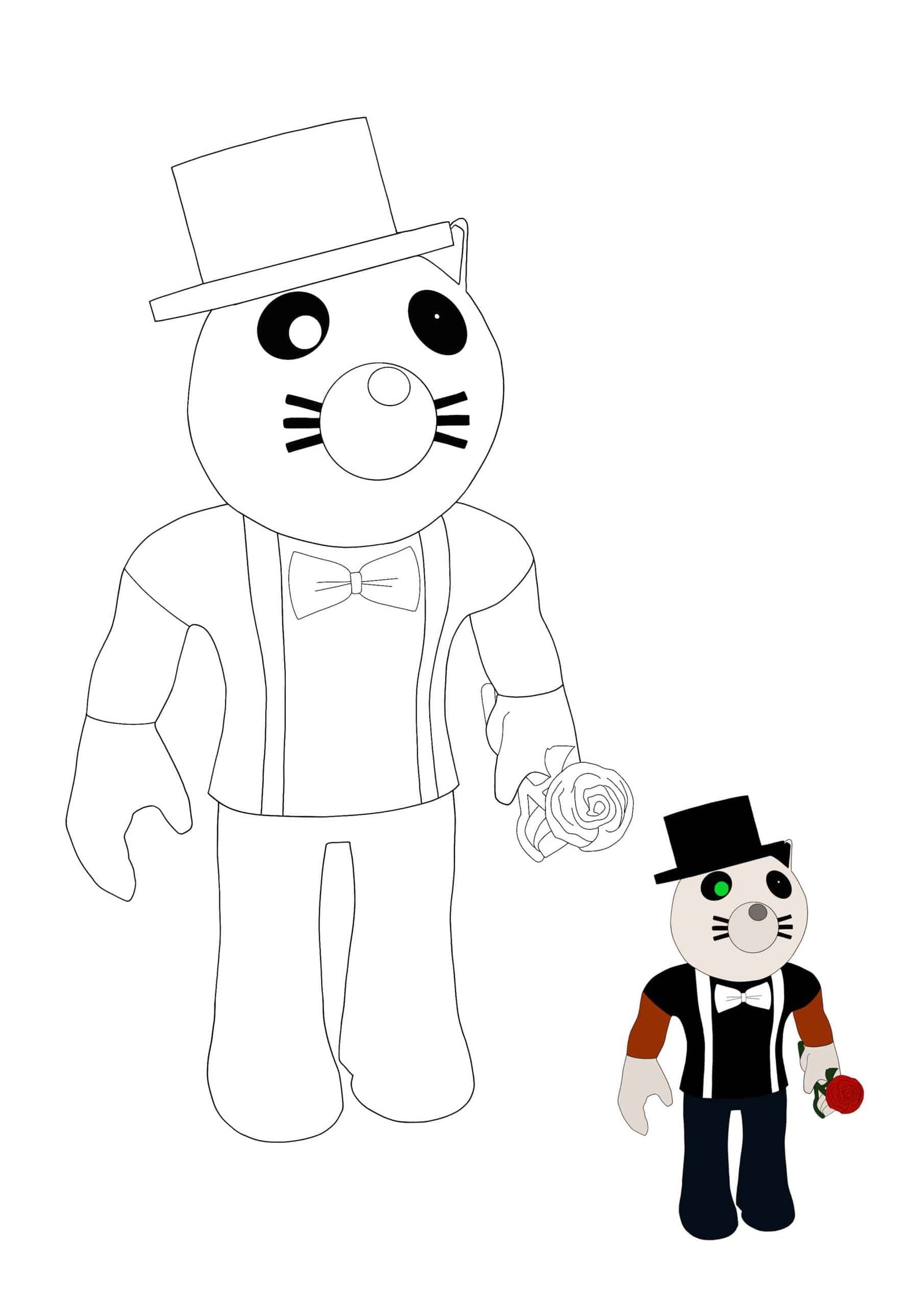 Roblox Piggy Characters Coloring Pages