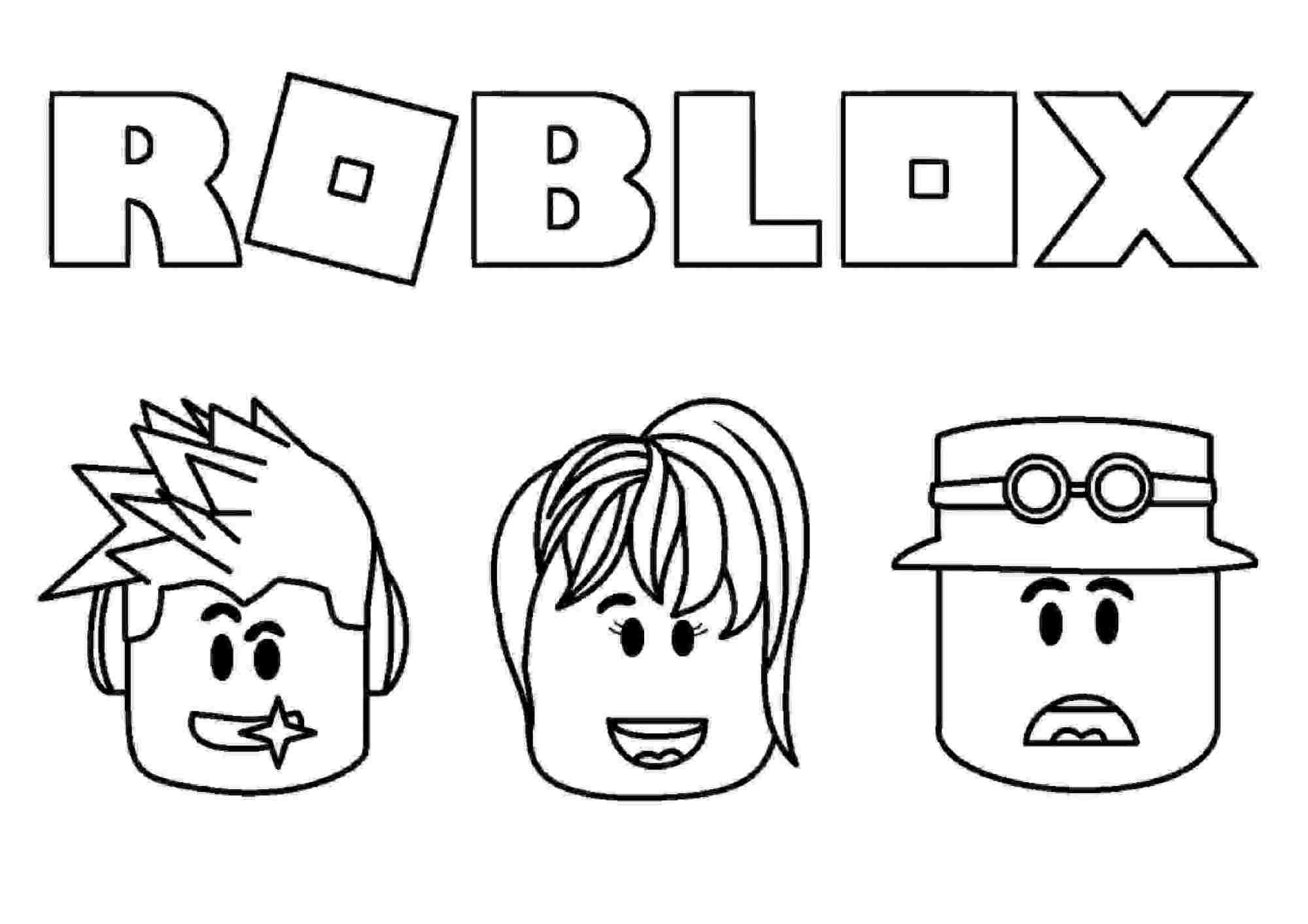 Roblox Printable Coloring Pages