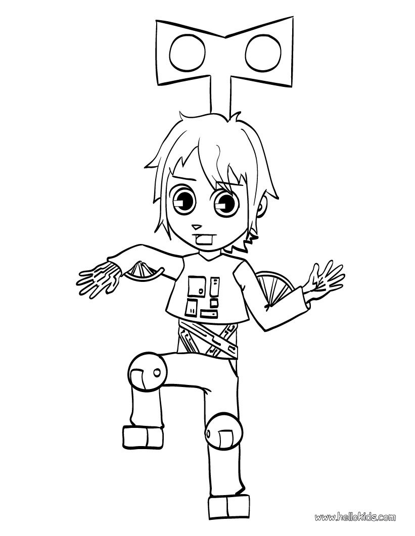Robozuna Coloring Page Coloring Pages