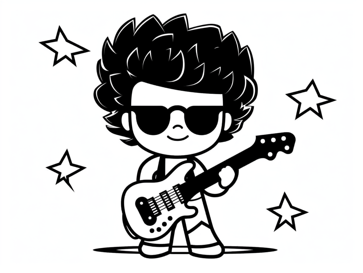 Rock Star Coloring Pages Top 66 Free Printable Designs