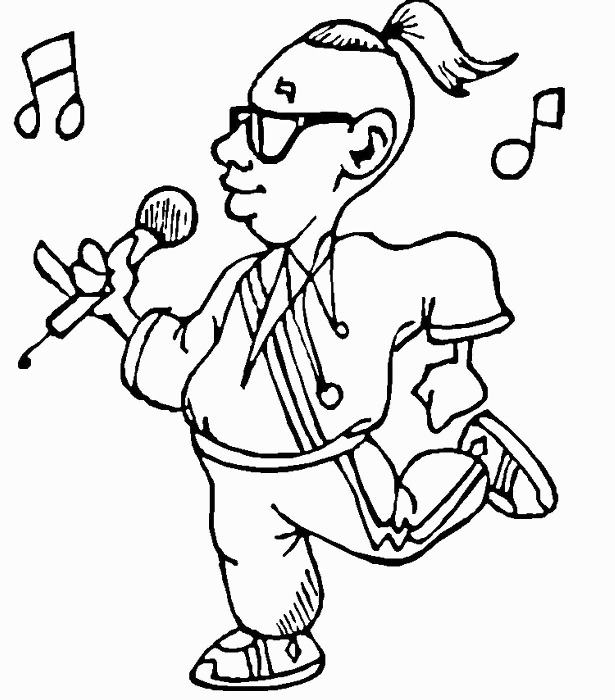 Rock Star Coloring Pages