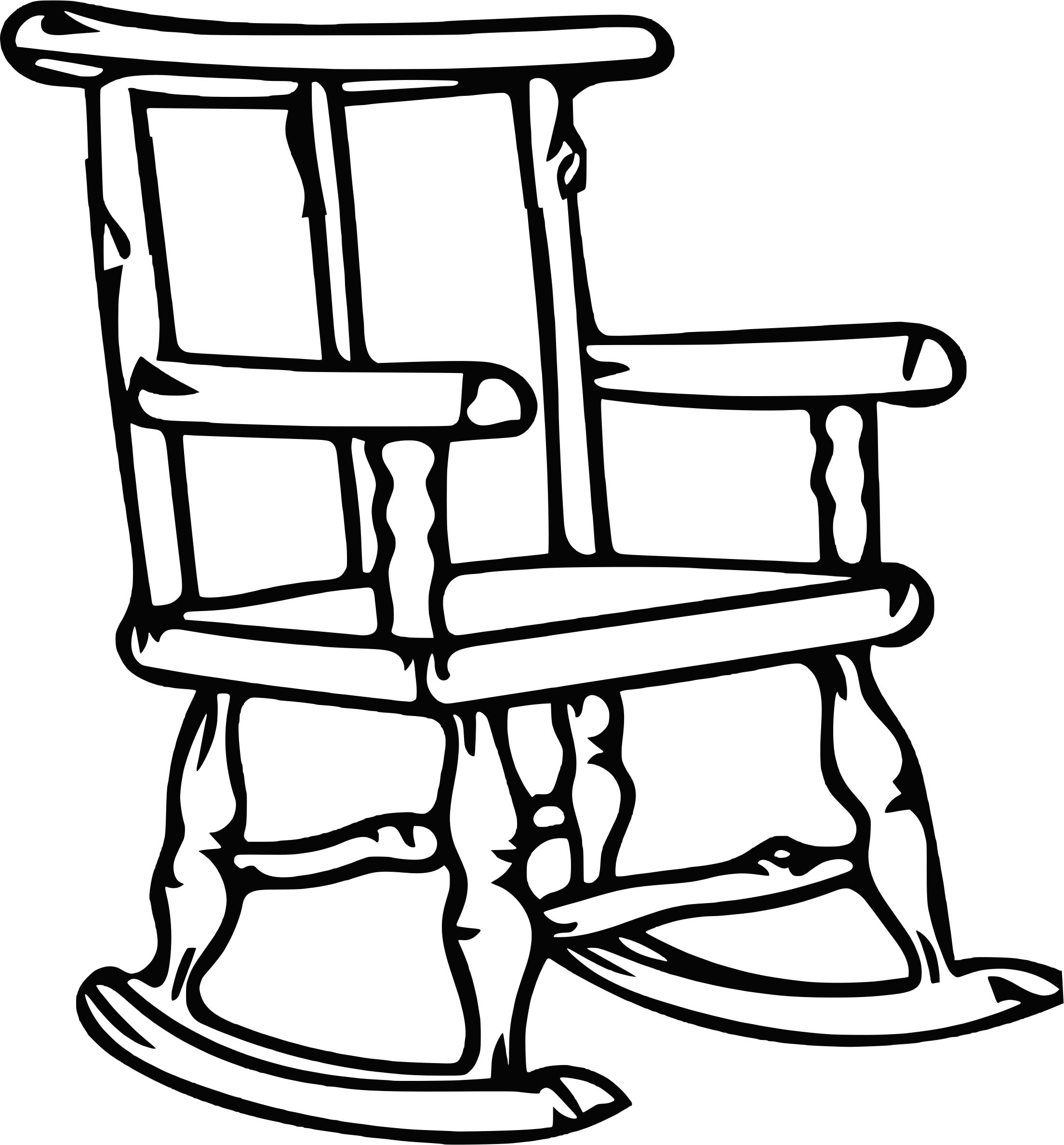 Rocking Chair Coloring Page Sketch Coloring Page