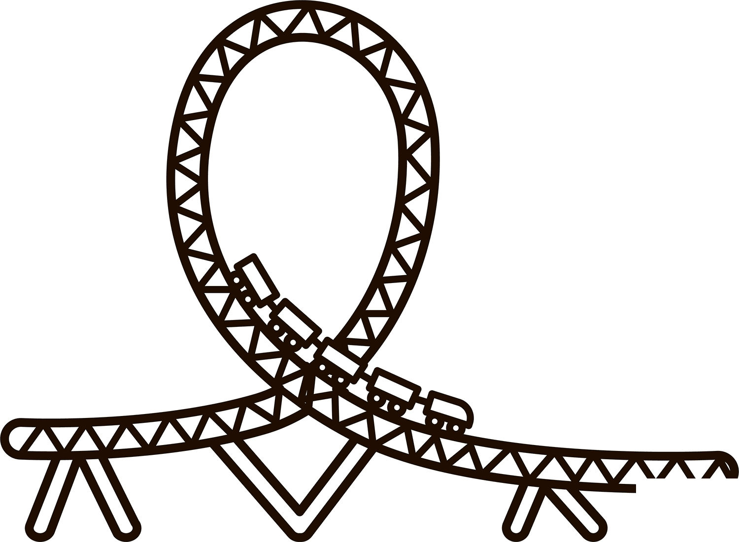 Roller Coaster Coloring Page ColouringPages