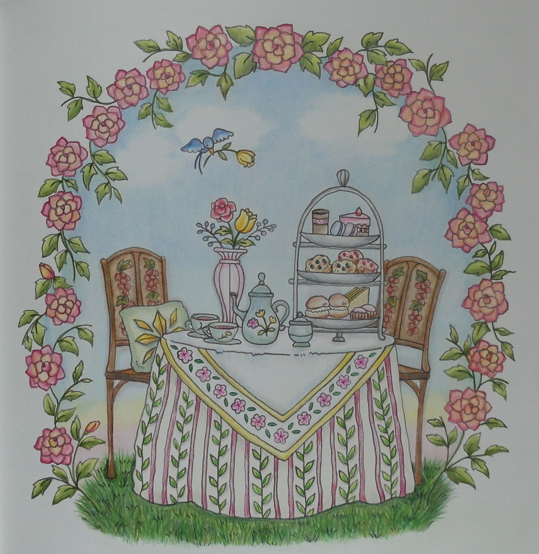 Romantic Country Coloring Book By Eriy Romantic Country Colorful Drawings Coloring Books