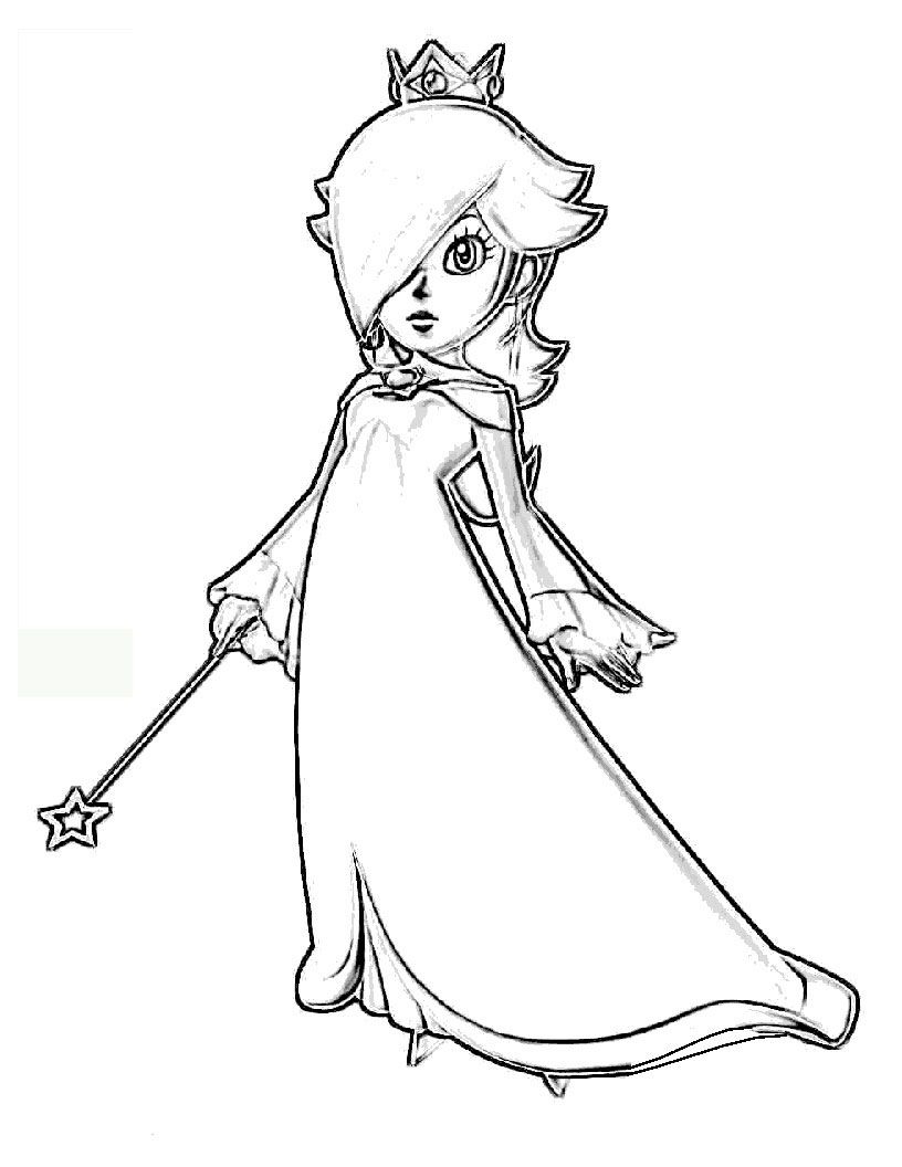 Rosalina Coloring Pages Google Search Mario Coloring Pinterest Creative Party Ideas