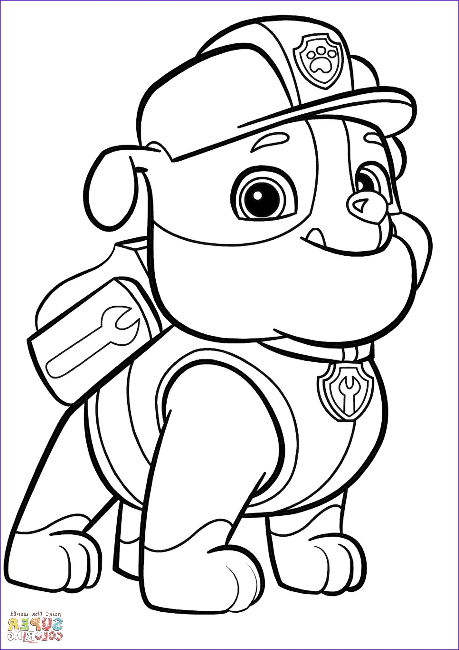 Rubble Coloring Page Printable Printable Word Searches